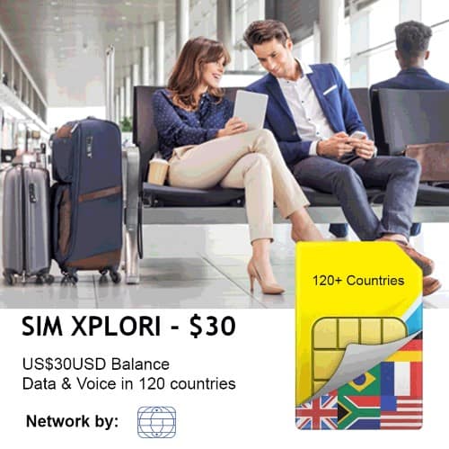 Global Travel Sim Xplori - 30 $
