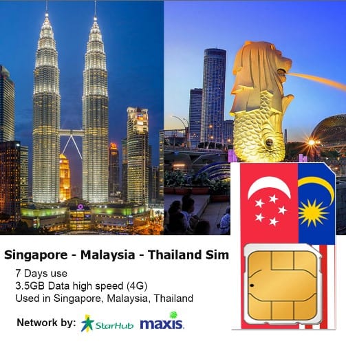 Singapore Malaysia Thailand travel sim