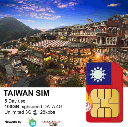 Taiwan Travel Sim 5 Day 5GB Data