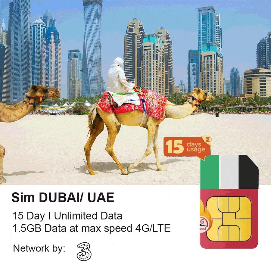 Dubai UAE travel sim