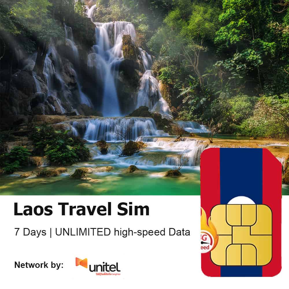 Laos Travel Sim Unlimited Data